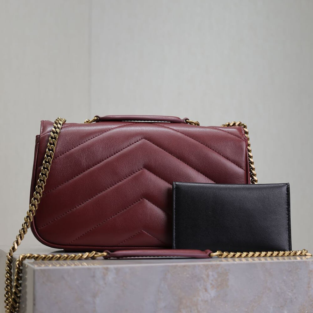 Y51 LOULOU small in MATELASSÉ lambskin