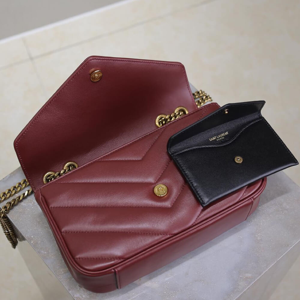 Y51 LOULOU small in MATELASSÉ lambskin